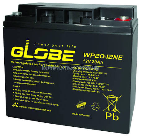 Ắc quy GLOBE 12v-12ah WP12-12SE
